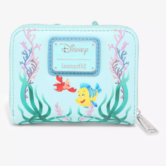 Loungefly Disney The Little Mermaid Glitter Portrait Mini Backpack and Wallet main image 3